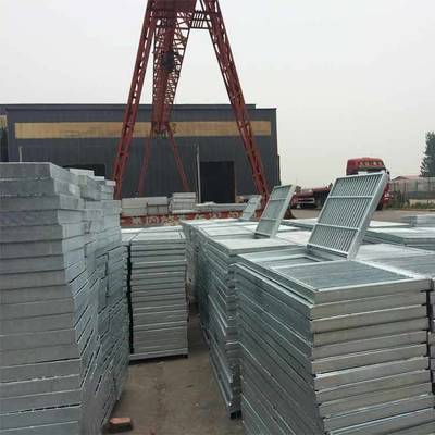 惠州污水处理厂平台钢格板 工地钢格栅板规格 楼梯踏步板安装